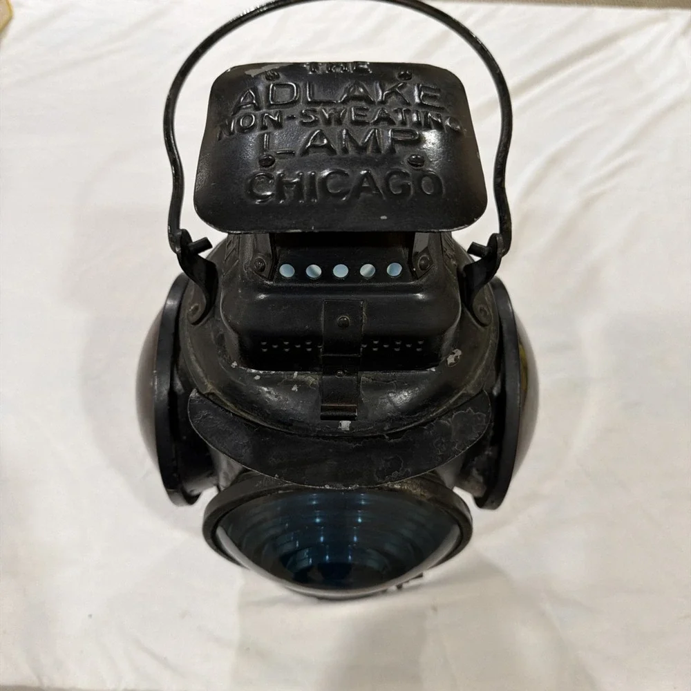 Vtg The Adlake‎ Non-Sweating Railroad Train 4 Way Lantern Chicago